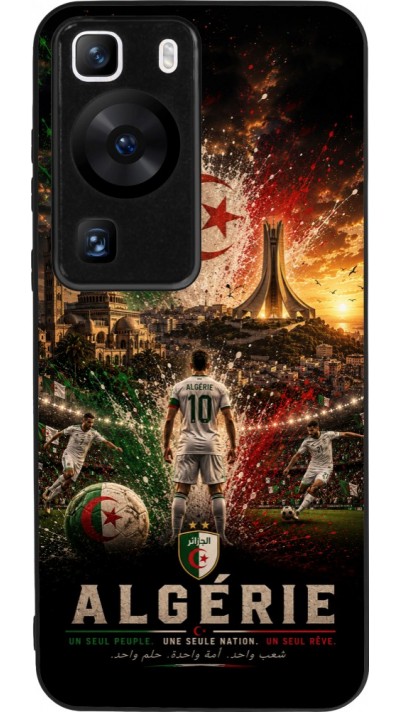Huawei P60 Case Hülle - Silikon schwarz Fussball Algerien splash 2026