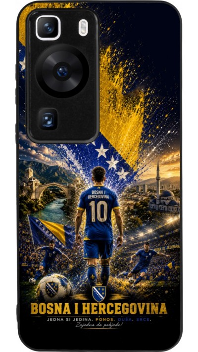 Huawei P60 Case Hülle - Silikon schwarz Fussball Bosnien und Herzegowina splash 2026