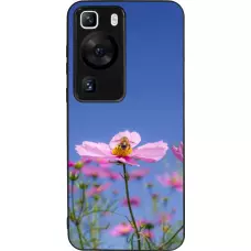 Huawei P60 Case Hülle - Silikon schwarz Bee on a flower Spring 2026