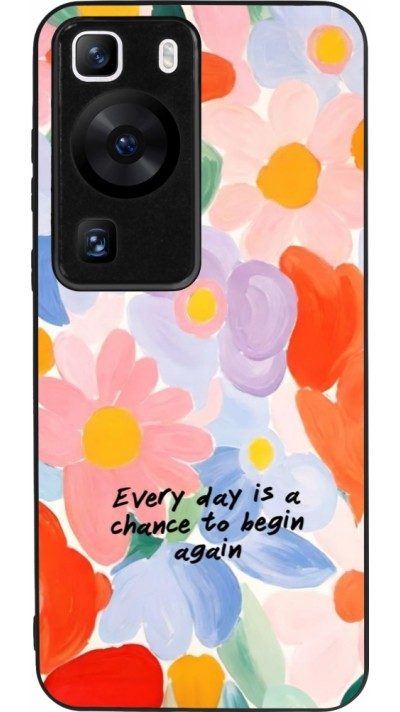 Coque Huawei P60 - Silicone rigide noir Every day is a chance Spring 2026