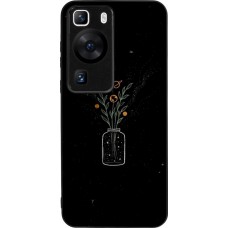 Huawei P60 Case Hülle - Silikon schwarz Vase black