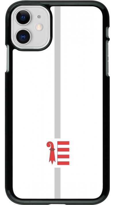 Coque iPhone 11 - Canton JU blanc