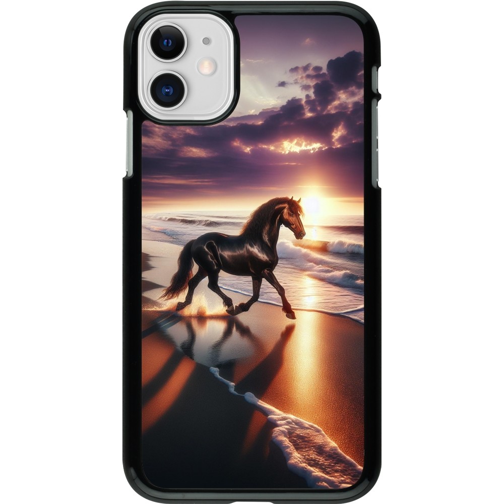 iPhone 11 Case Hülle - Pferd majestätisch Strand