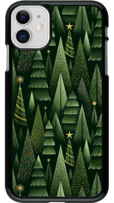 iPhone 11 Case Hülle - Christmas 25 Pattern Xmas Tree