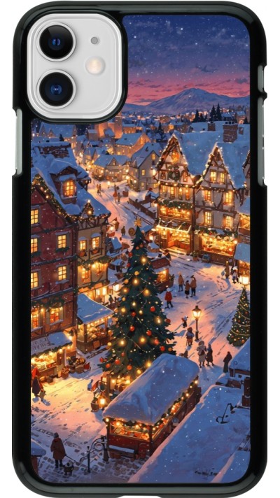 iPhone 11 Case Hülle - Christmas 25 Xmas Village