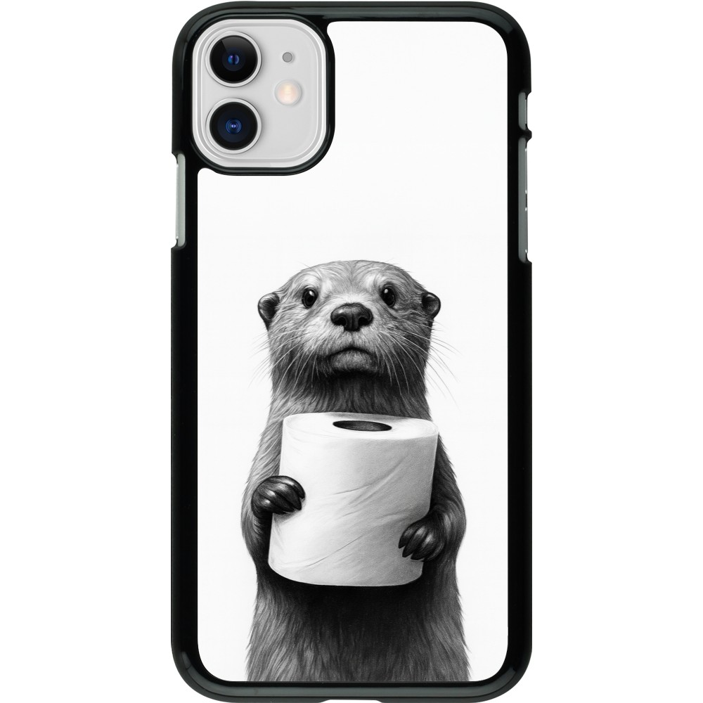iPhone 11 Case Hülle - Otter Toilettenpapier