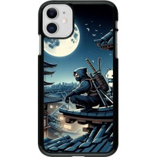 iPhone 11 Case Hülle - Ninja unter dem Mond
