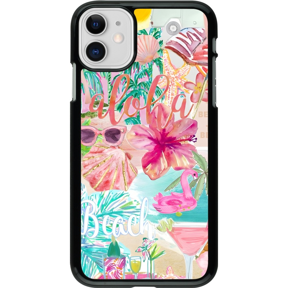 iPhone 11 Case Hülle - Preppy Collage Aloha