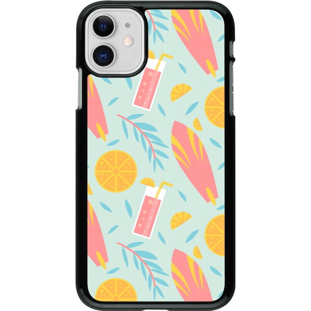 iPhone 11 Case Hülle - Summer 2025 Pattern citron