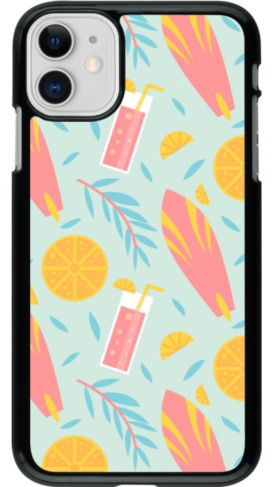 iPhone 11 Case Hülle - Summer 2025 Pattern citron