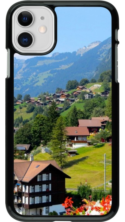 Coque iPhone 11 - Fête Nationale Suisse Paysage