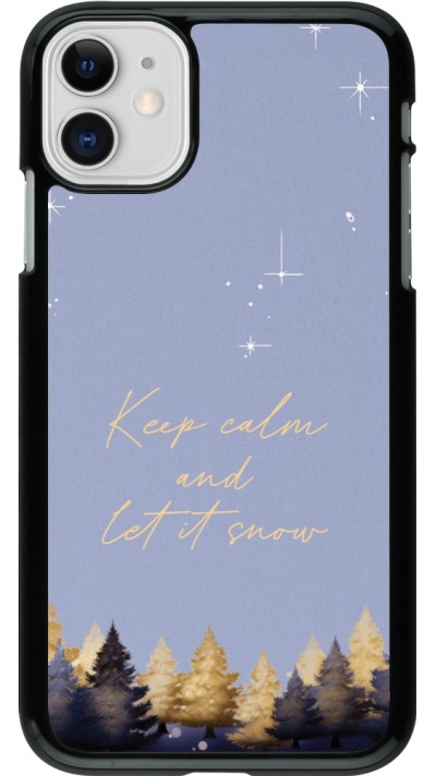 iPhone 11 Case Hülle - Winter 25 Winter illustration of trees