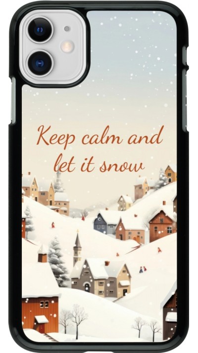 iPhone 11 Case Hülle - Winter 25 Winter Keep calm and let it snow