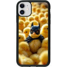 iPhone 11 Case Hülle - Silikon schwarz Easter 2026 Chicken Batman