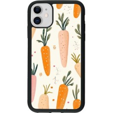 iPhone 11 Case Hülle - Silikon schwarz Easter 2026 Illustration carrots