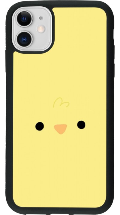 iPhone 11 Case Hülle - Silikon schwarz Easter 2026 Little chicken