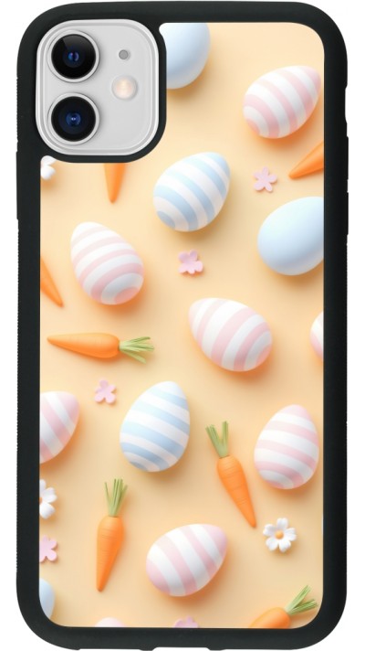 iPhone 11 Case Hülle - Silikon schwarz Easter 2026 Pattern Easter