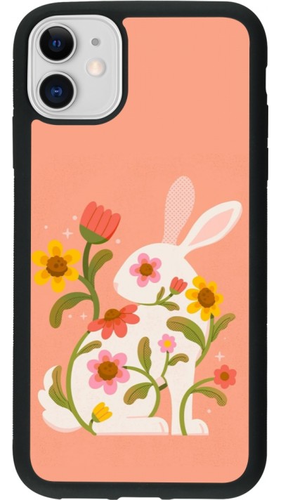 iPhone 11 Case Hülle - Silikon schwarz Easter 2026 Rabbit collage