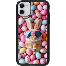 iPhone 11 Case Hülle - Silikon schwarz Easter 2026 Rabbit fun