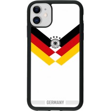 iPhone 11 Case Hülle - Silikon schwarz Deutschland 2026 personalisierbares Fussballtrikot