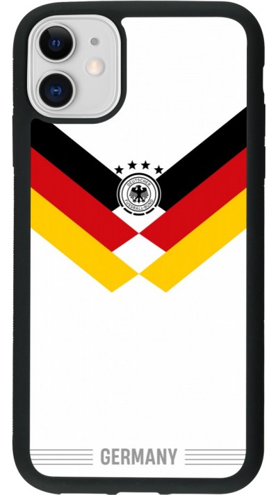 iPhone 11 Case Hülle - Silikon schwarz Deutschland 2026 personalisierbares Fussballtrikot