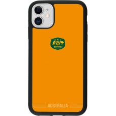 iPhone 11 Case Hülle - Silikon schwarz Australien 2026 personalisierbares Fussballtrikot