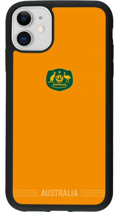 iPhone 11 Case Hülle - Silikon schwarz Australien 2026 personalisierbares Fussballtrikot