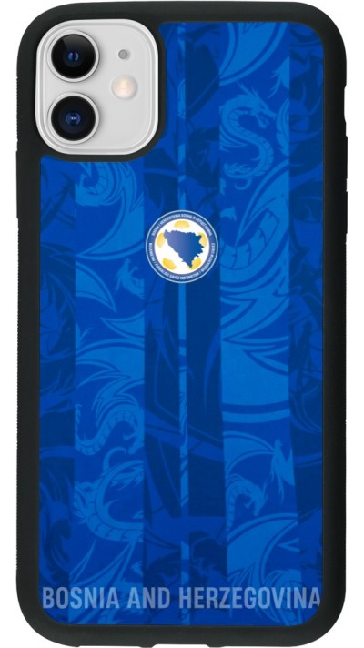 iPhone 11 Case Hülle - Silikon schwarz Bosnien und Herzegowina 2026 personalisierbares Fussballtrikot