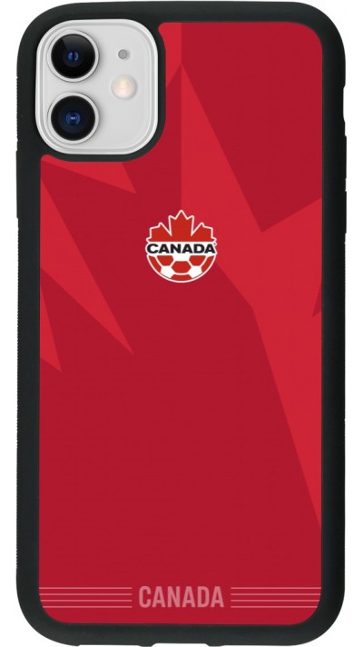 iPhone 11 Case Hülle - Silikon schwarz Kanada 2026 personalisierbares Fussballtrikot