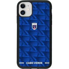 iPhone 11 Case Hülle - Silikon schwarz Kap Verde 2026 personalisierbares Fussballtrikot