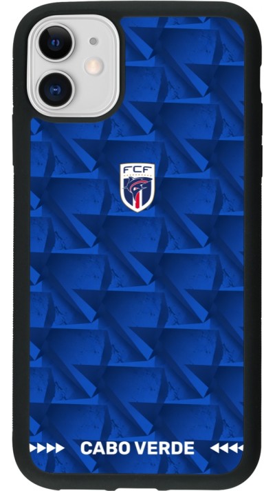 iPhone 11 Case Hülle - Silikon schwarz Kap Verde 2026 personalisierbares Fussballtrikot