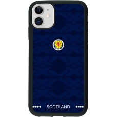 iPhone 11 Case Hülle - Silikon schwarz Schottland 2026 personalisierbares Fussballtrikot
