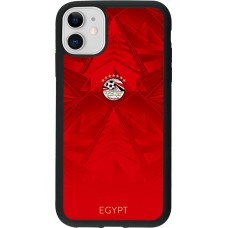 iPhone 11 Case Hülle - Silikon schwarz Ägypten 2026 personalisierbares Fussballtrikot