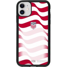 iPhone 11 Case Hülle - Silikon schwarz Vereinigten Staaten 2026 personalisierbares Fussballtrikot