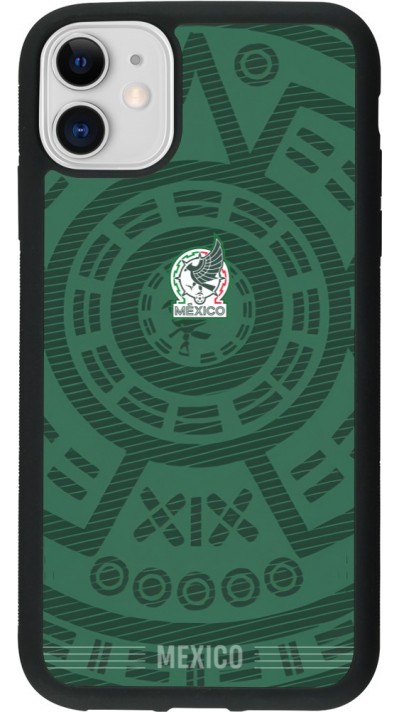 iPhone 11 Case Hülle - Silikon schwarz Mexiko 2026 personalisierbares Fussballtrikot