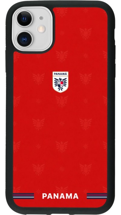 iPhone 11 Case Hülle - Silikon schwarz Panama 2026 personalisierbares Fussballtrikot