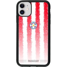 iPhone 11 Case Hülle - Silikon schwarz Paraguay 2026 personalisierbares Fussballtrikot