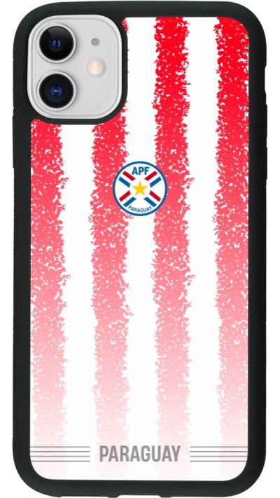 iPhone 11 Case Hülle - Silikon schwarz Paraguay 2026 personalisierbares Fussballtrikot