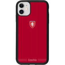 iPhone 11 Case Hülle - Silikon schwarz Tschechische Republik 2026 personalisierbares Fussballtrikot