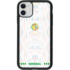 iPhone 11 Case Hülle - Silikon schwarz Senegal 2026 personalisierbares Fussballtrikot