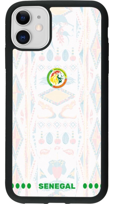 iPhone 11 Case Hülle - Silikon schwarz Senegal 2026 personalisierbares Fussballtrikot