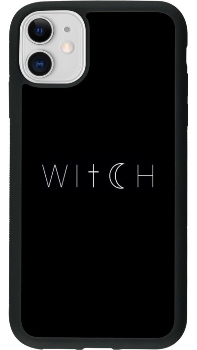 iPhone 11 Case Hülle - Silikon schwarz Halloween 22 witch word