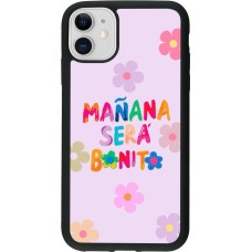 iPhone 11 Case Hülle - Silikon schwarz Karol G Manana sera bonito