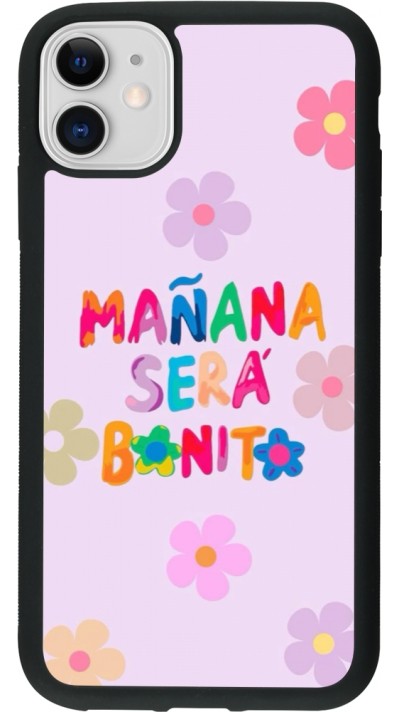 iPhone 11 Case Hülle - Silikon schwarz Karol G Manana sera bonito