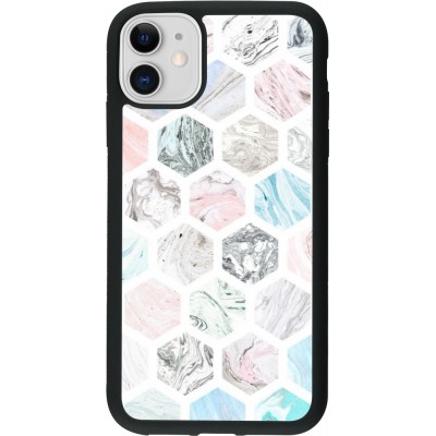 iPhone 11 Case Hülle - Silikon schwarz Marble Everything