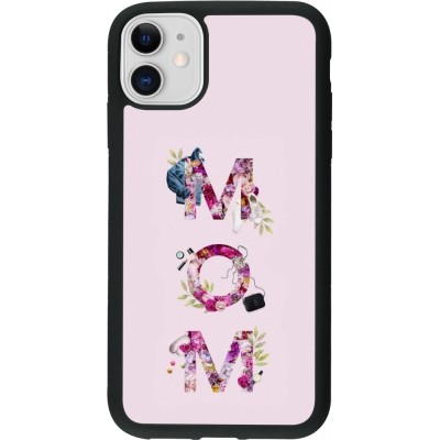 iPhone 11 Case Hülle - Silikon schwarz Mom 2024 girly mom