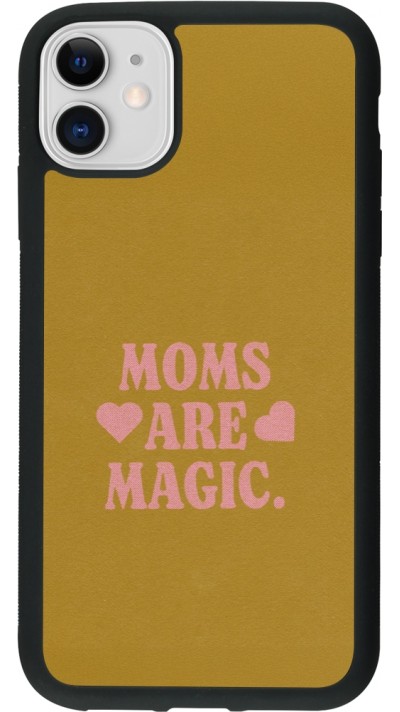 iPhone 11 Case Hülle - Silikon schwarz Mom 2026 Are Magic