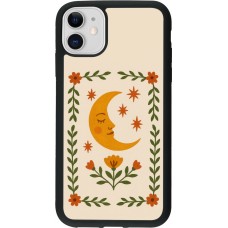 iPhone 11 Case Hülle - Silikon schwarz Half moon stamp 2026