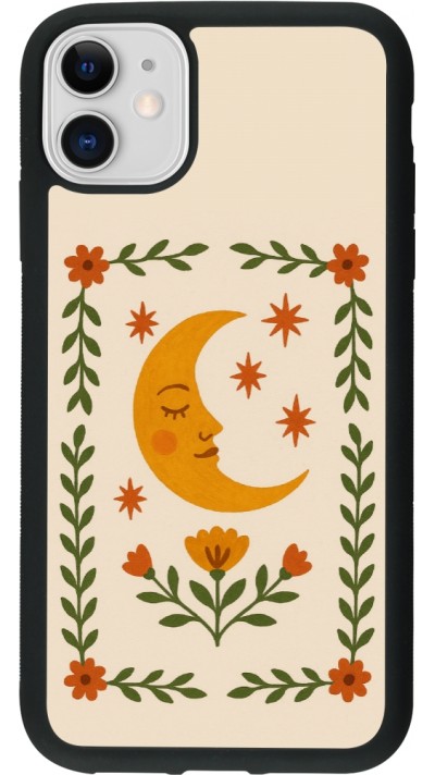 iPhone 11 Case Hülle - Silikon schwarz Half moon stamp 2026