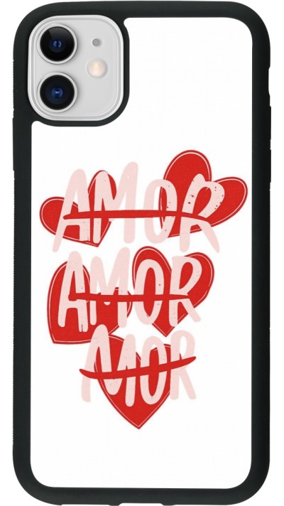 iPhone 11 Case Hülle - Silikon schwarz Saint Valentines Day 26 Amor